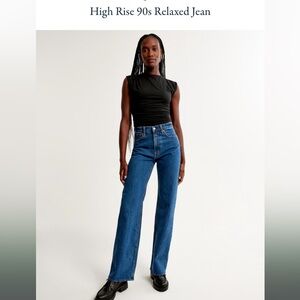 90’s relaxed high rise jean abercrombie and fitch